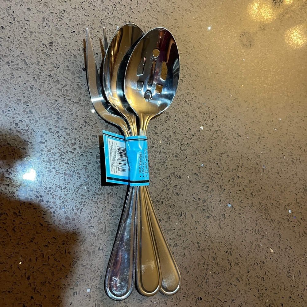 Utica Fleetline hostess Serving set 3 pieces, stainless steel